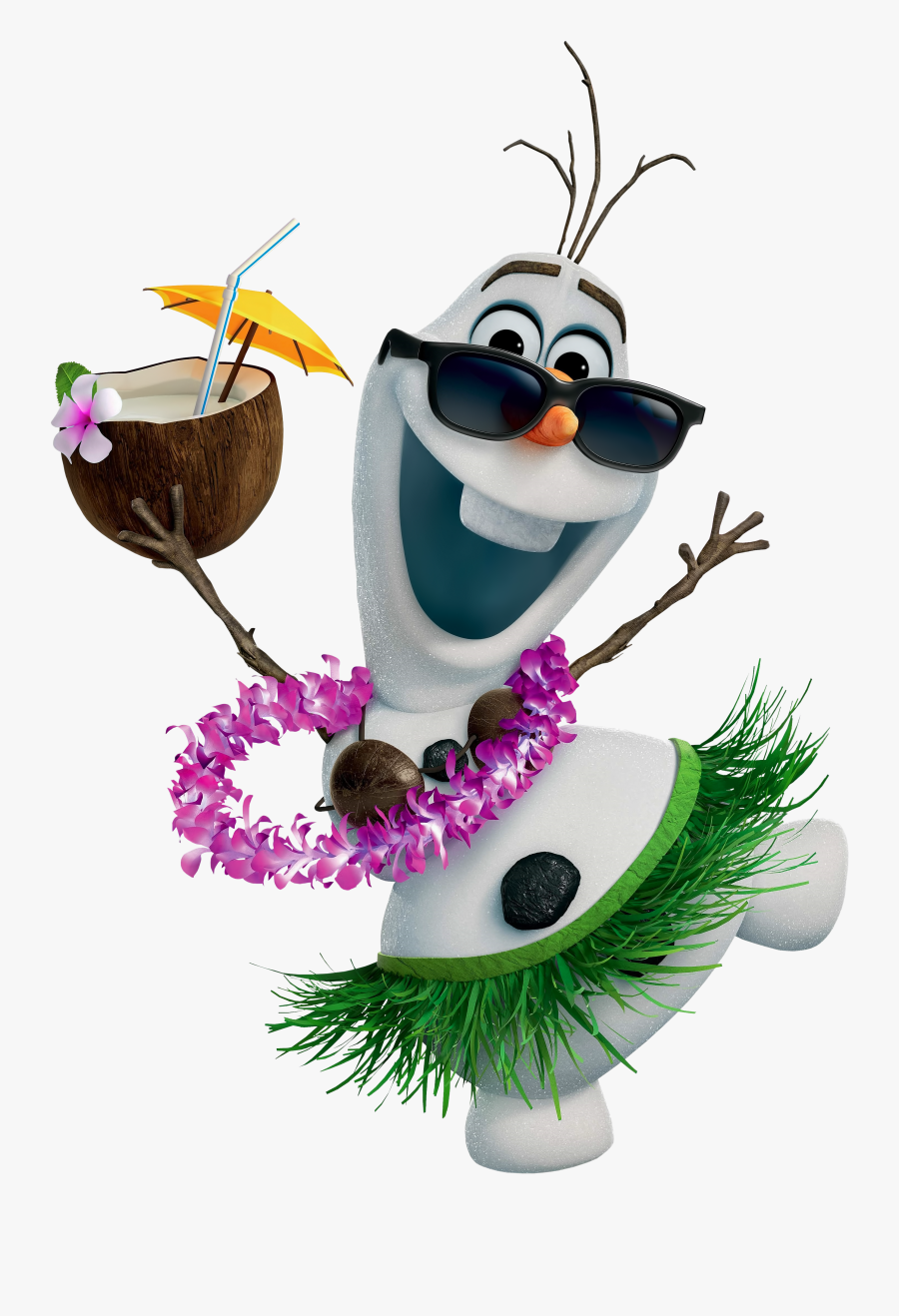 Hawaiian Frozen Transparent Png - Olaf Hawaiian Png, Transparent Clipart