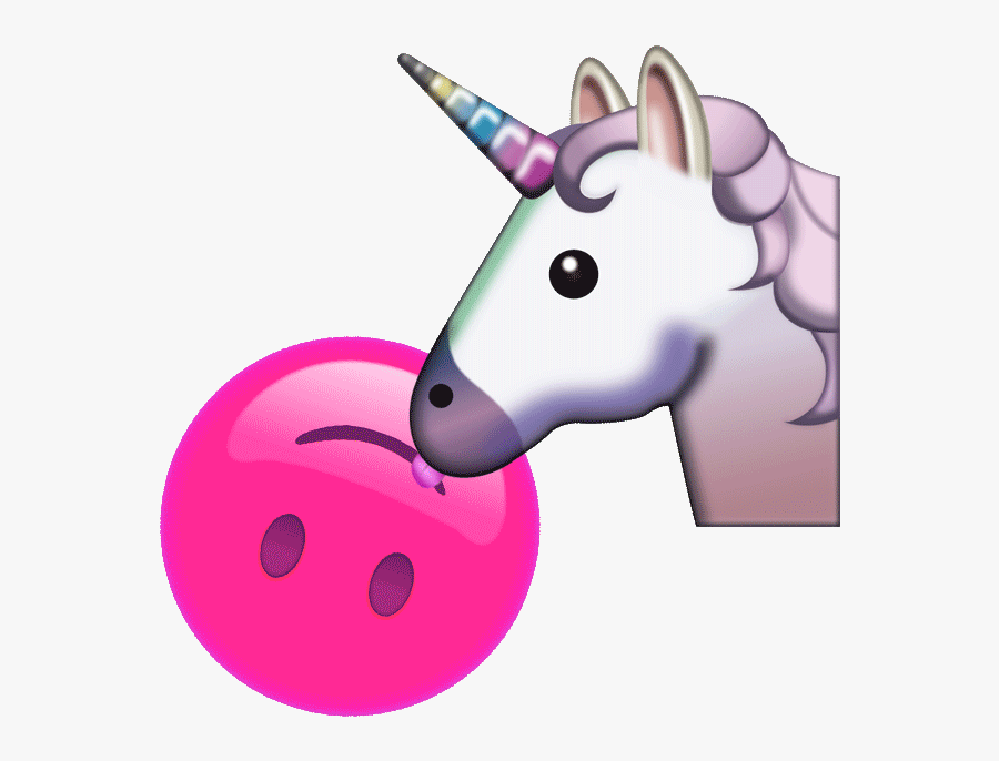 Download Upside Down Love - Unicorn Emoji Png, Transparent Clipart
