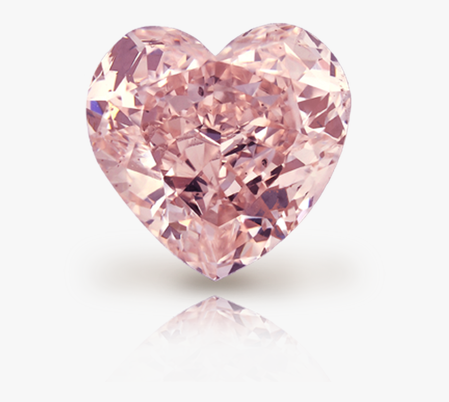 Pink Diamond Heart Photos - Pink Diamond Heart Shape, Transparent Clipart