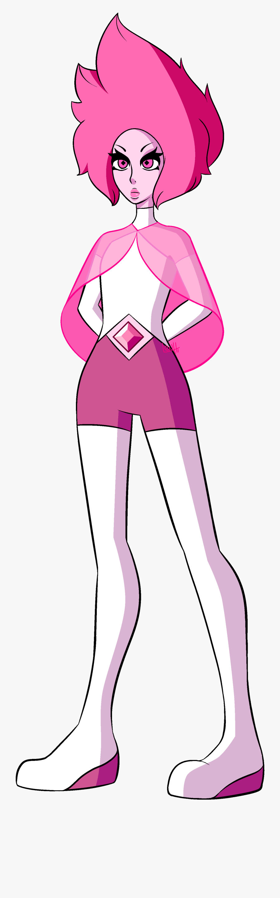 Pink Diamond Interpretation By Lenhi - Pink Diamond Steven Universe Png, Transparent Clipart