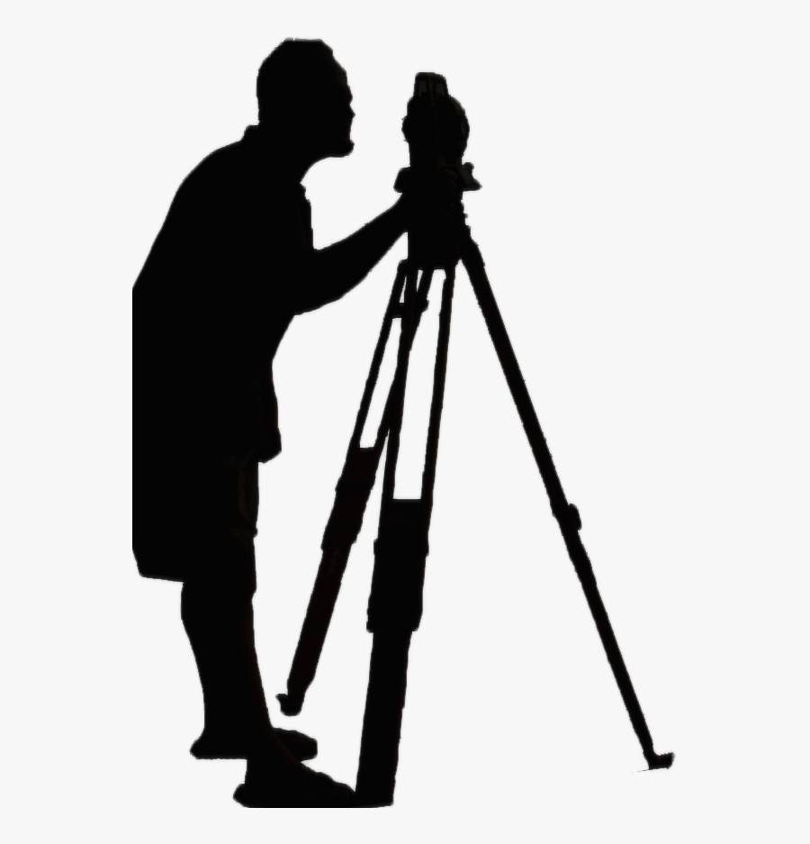 Surveyor Photography Silhouette - Surveying Png, Transparent Clipart