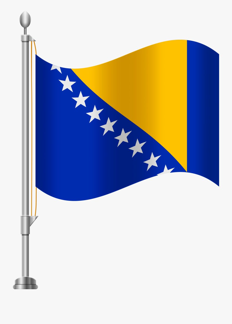 Bosnia And Herzegovina Flag Png Clip Art, Transparent Clipart