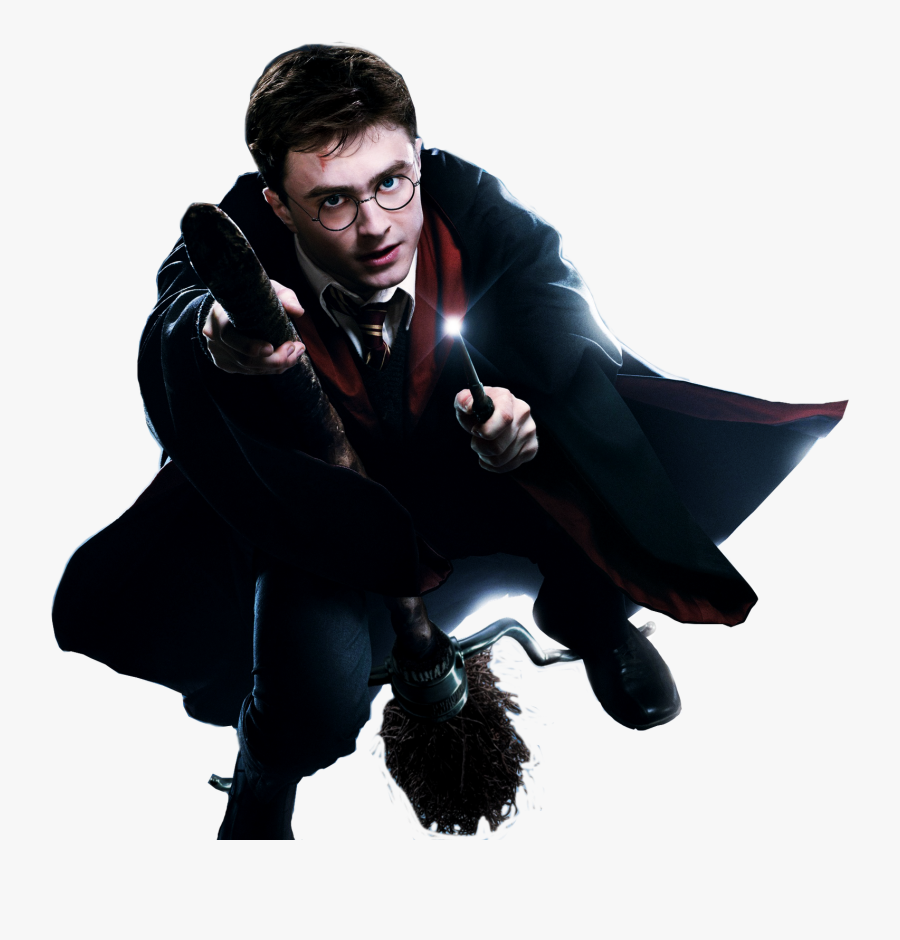 Harry Potter On Broom Png - Harry Potter .png, Transparent Clipart