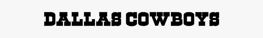 Font Download Famous Fonts - Dallas Cowboys Logo Name, Transparent Clipart