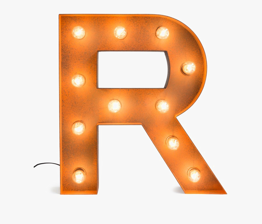 Marquee Letters R Png, Transparent Clipart