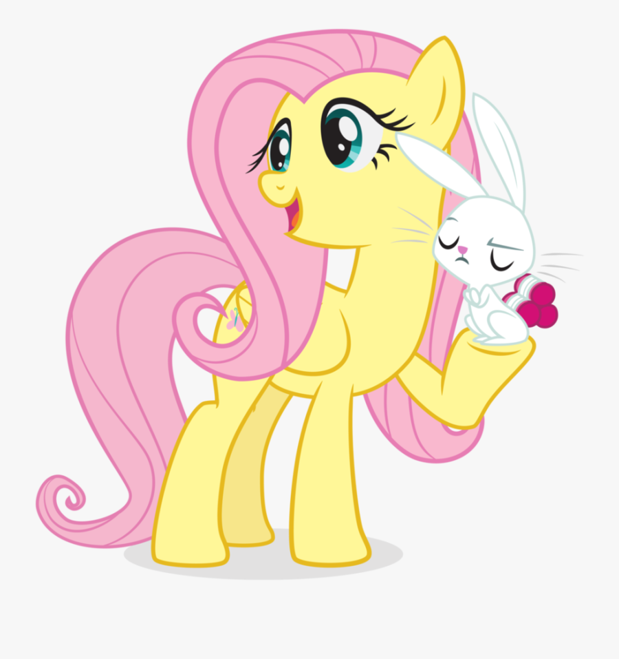My Little Pony Fluttershy And Bunny, Transparent Clipart