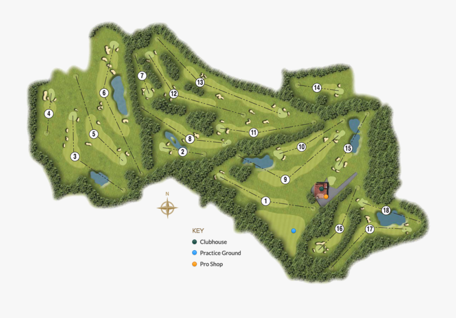 Transparent Hole In Ground Png - Chobham Golf Club Scorecard, Transparent Clipart