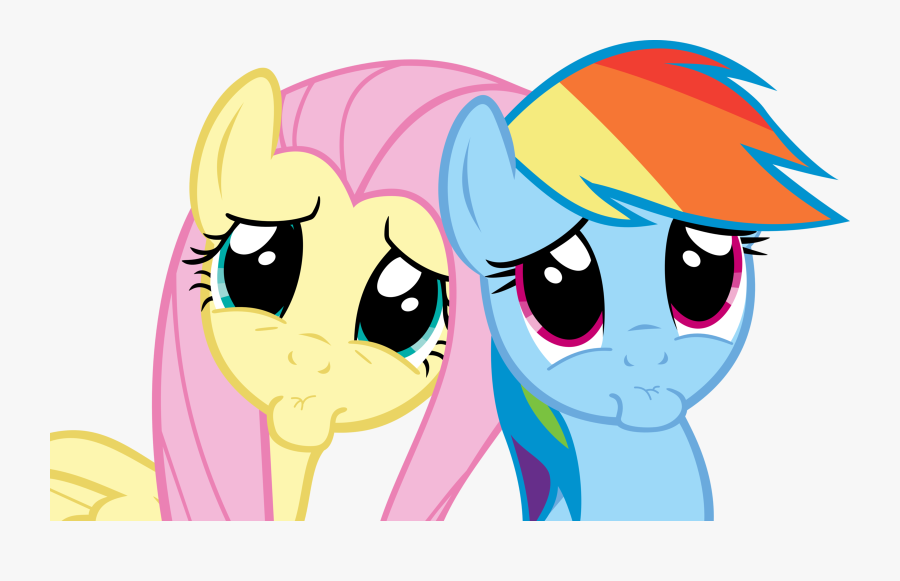 Flashlight Clipart Larawan - Mlp Fluttershy And Rainbow Dash, Transparent Clipart