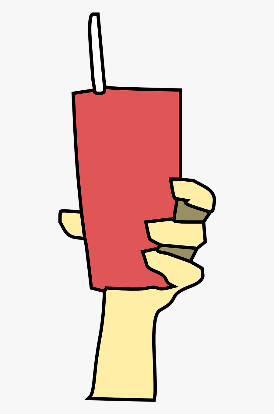 Hand Holding A Drink, Transparent Clipart