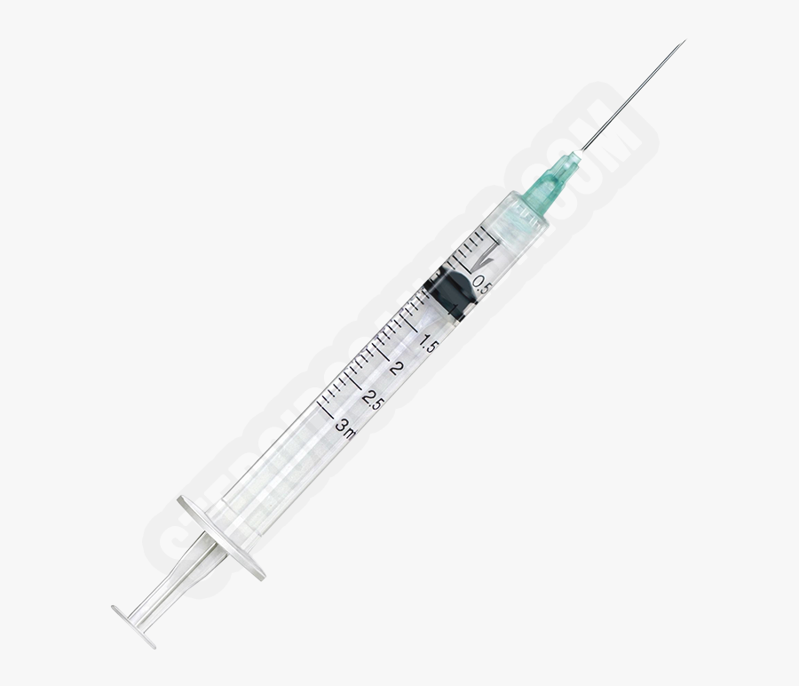Transparent Needle Png - Disposable Syringe With Needle 1 Cc, Transparent Clipart