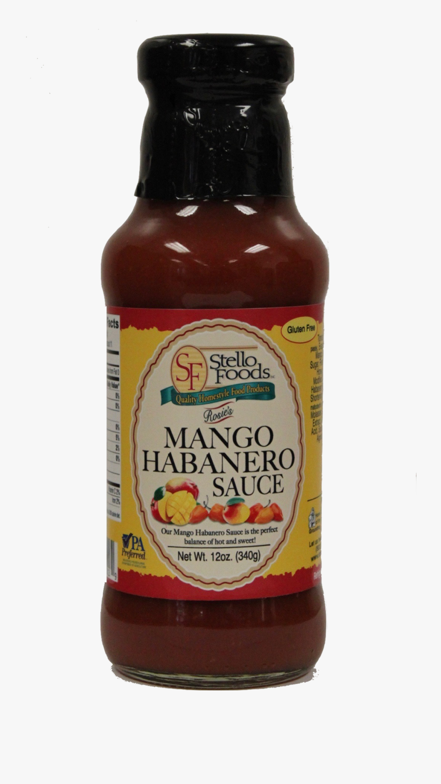 Rosie S Oz Stello - Mango Habanero Sauce, Transparent Clipart