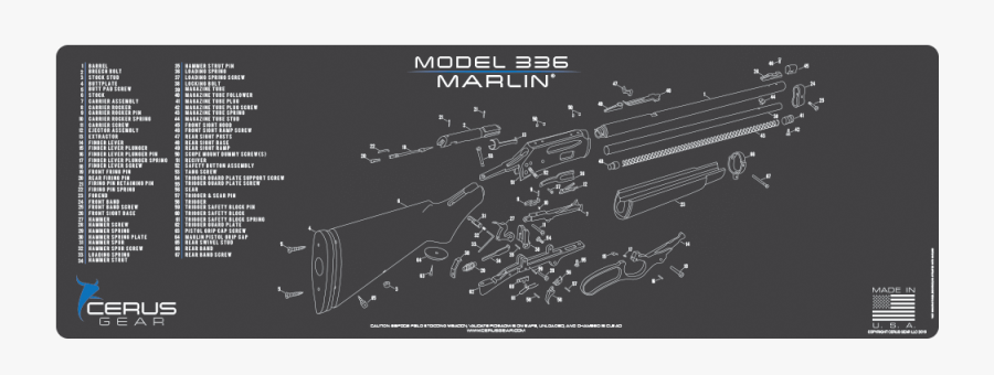 Marlin 336 Cleaning Mat, Transparent Clipart