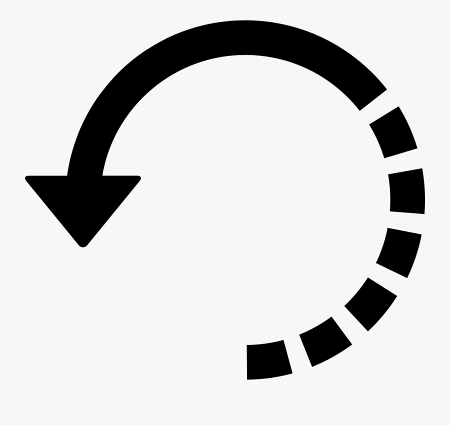 Arrow Circle With Half Broken Line - Circle With Arrows Png, Transparent Clipart