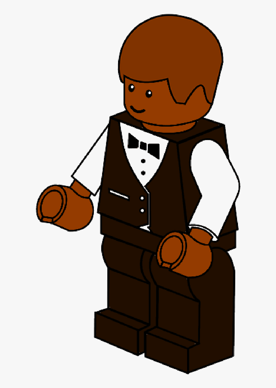 Lego Waiter Png, Transparent Clipart