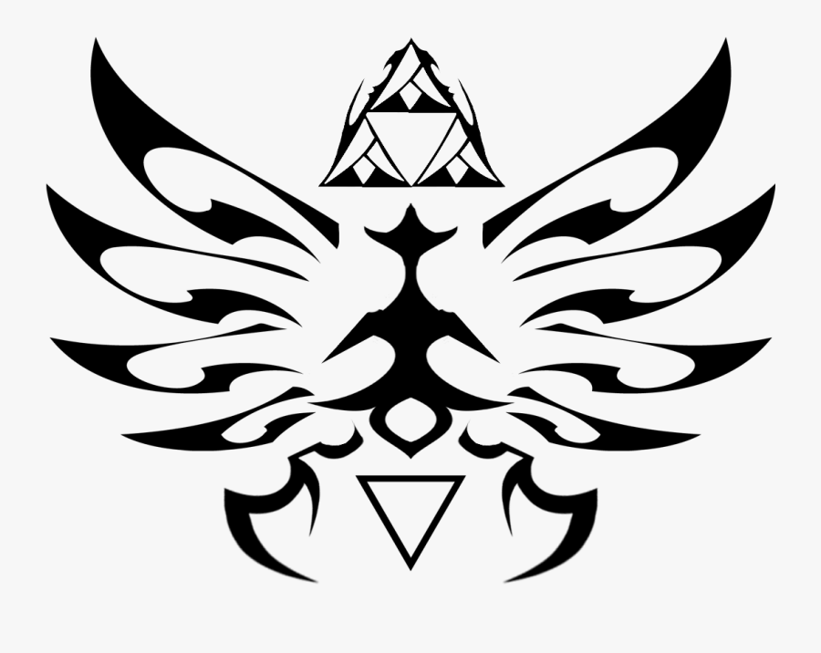 Black And White Loz Symbol, Transparent Clipart