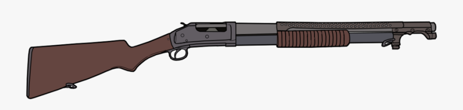 Assault Rifle Clipart Ww1 Gun - Winchester 1897 Custom, Transparent Clipart