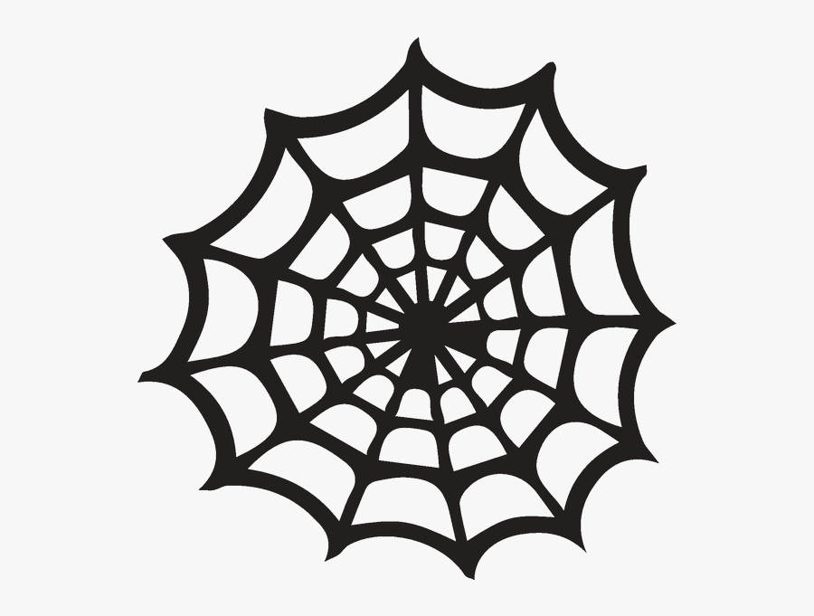 Spider Web Silhouette - Spider Web Silhouette Clip Art, Transparent Clipart