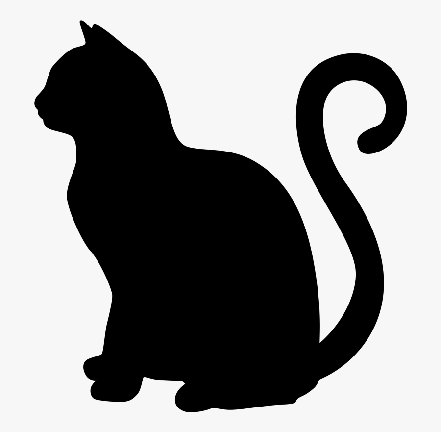View Black Cat Silhouette Transparent Background Background