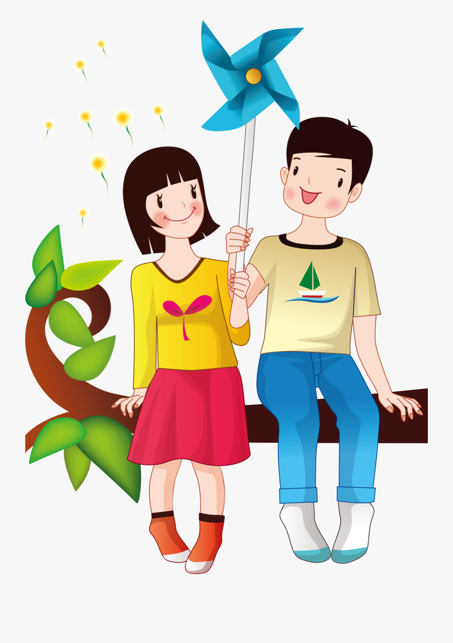 Clip Art Library Library Illustration Holding Windmill - Anak Memegang Kincir Angin, Transparent Clipart