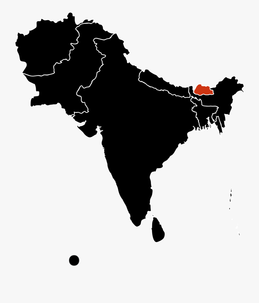 H1n1 South Asia Map - Bangladesh To Saudi Arabia, Transparent Clipart