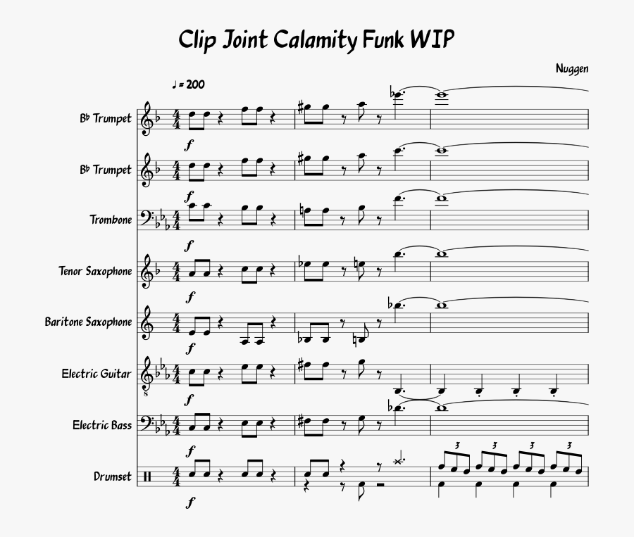 Clip Joint Calamity Cuphead Sheet Music Piano, Transparent Clipart