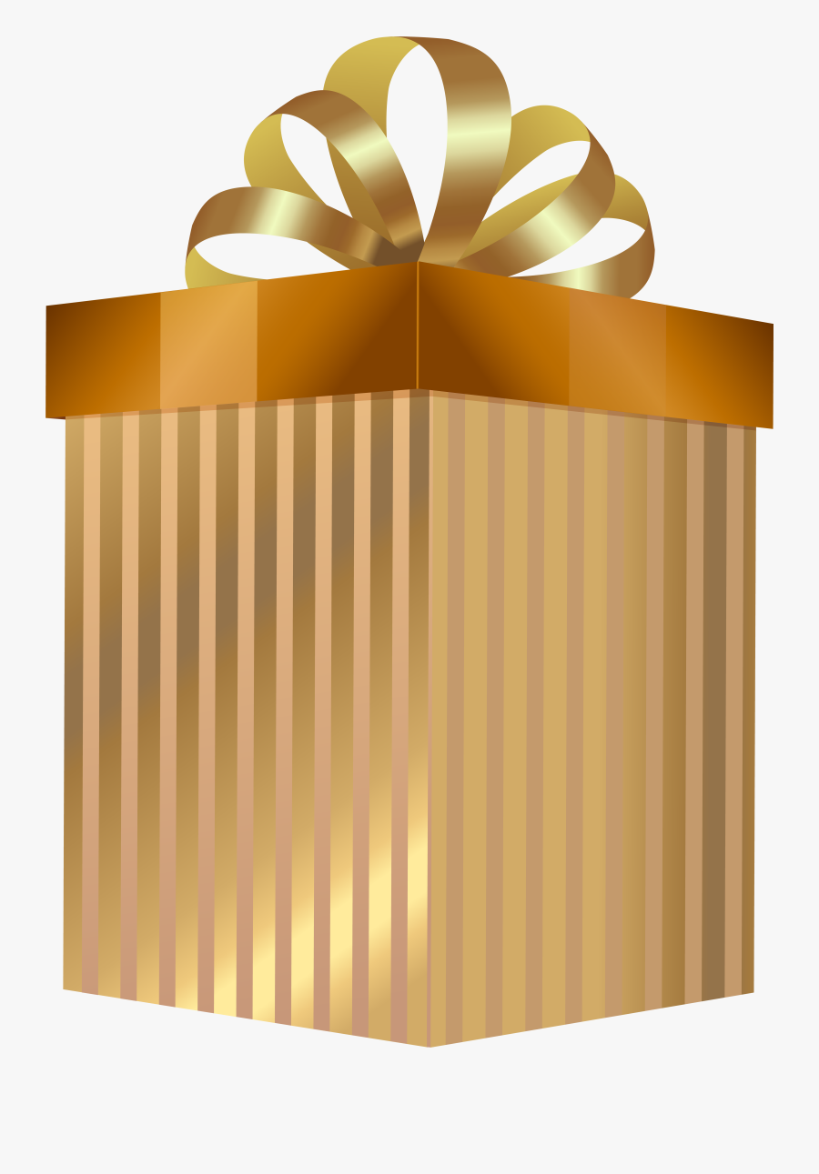 Present Clipart Gold - Gold Gift Clipart Png, Transparent Clipart