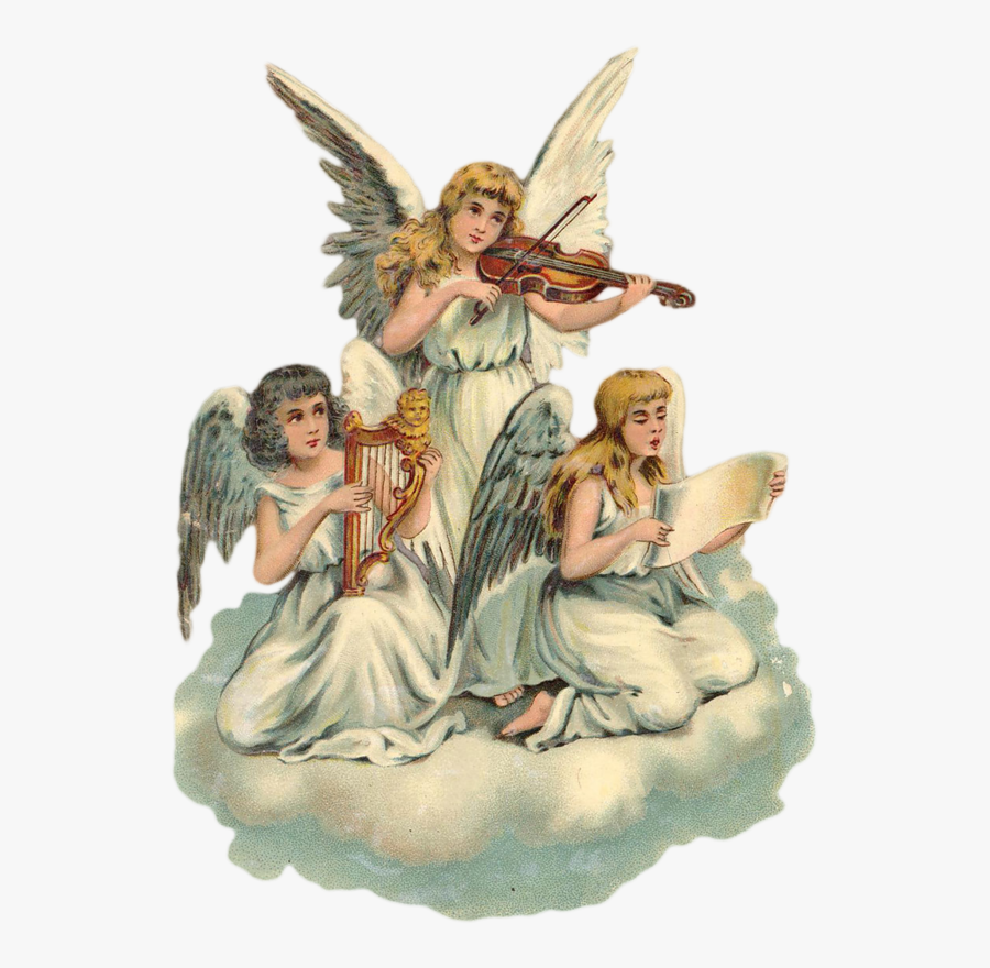 Victorian Cherub Illustration, Transparent Clipart