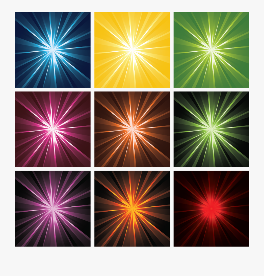 Light Rays Of Star, Transparent Clipart