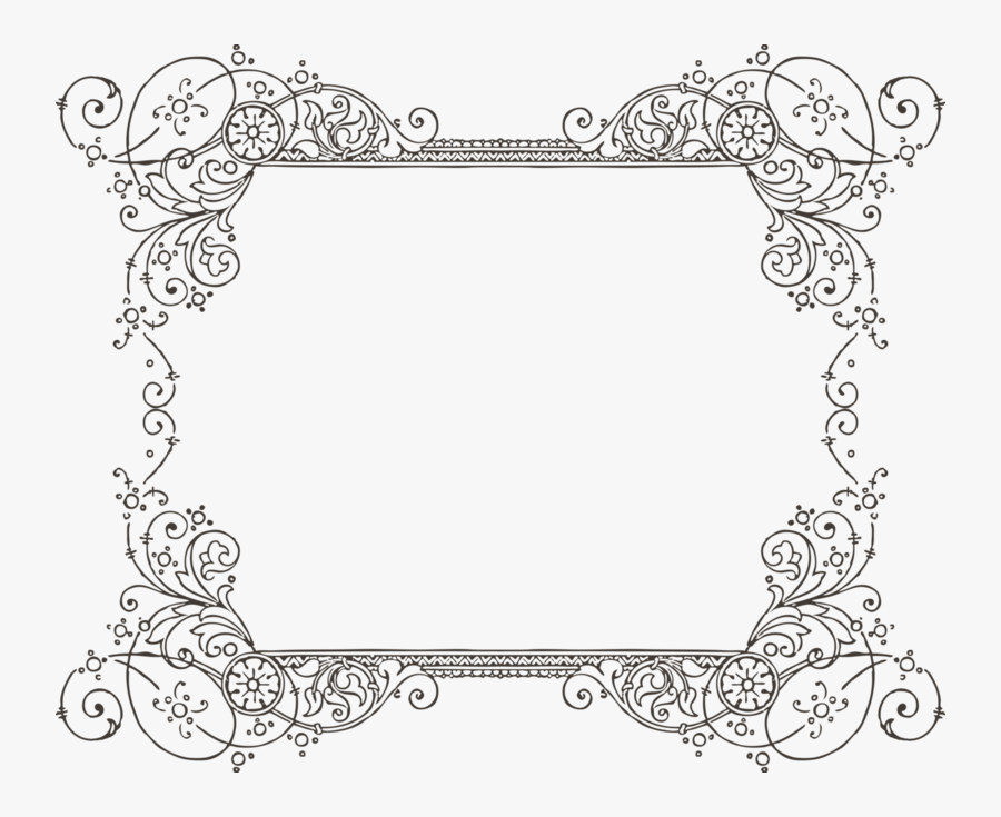 Clip Art Pretty Border - Fancy Border Transparent Background, Transparent Clipart