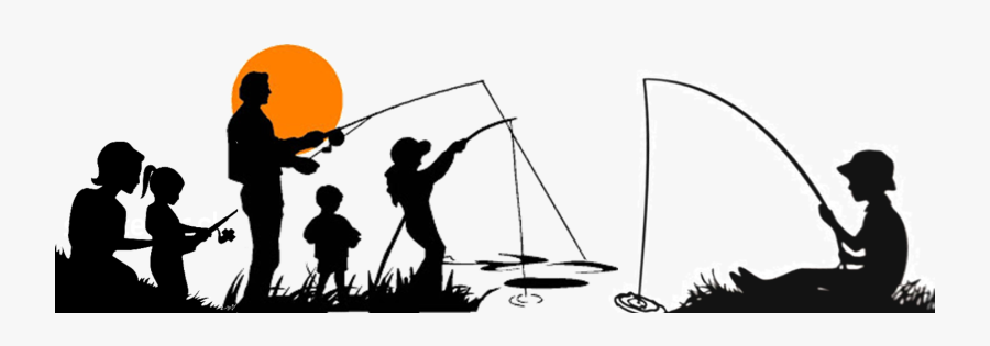 We Will Get Back To You Soon Fishing- - Family Fishing Silhouette, Transparent Clipart