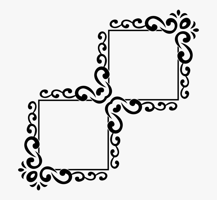Picture Frame,area,text - Png Double Picture Frames, Transparent Clipart