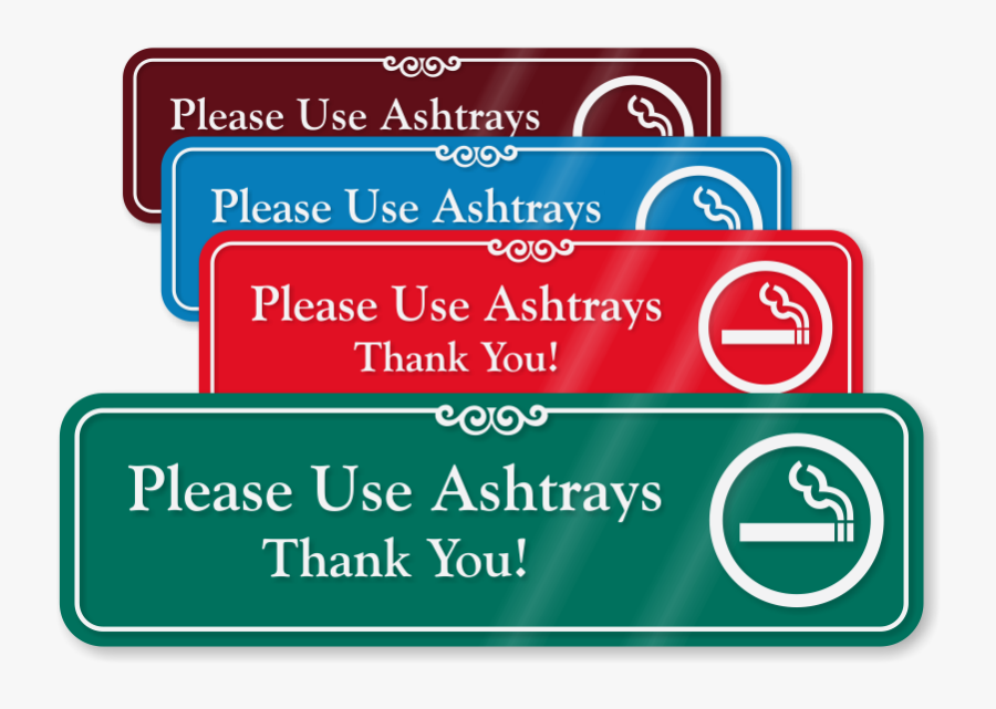 Cigarette Clipart Ash Tray - Flash The Toilet After Use, Transparent Clipart