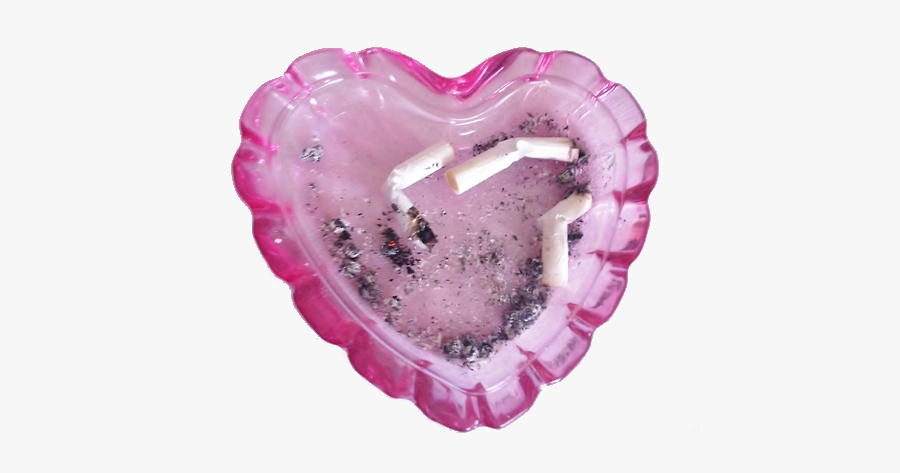 #ashtray #ash #dirty #gross #weird #odd #punk #goth - Cute Heart Tumblr Transparent, Transparent Clipart