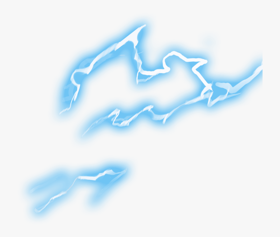 Blue Lightning Element Png Download - Transparent Background Lightning Effect, Transparent Clipart
