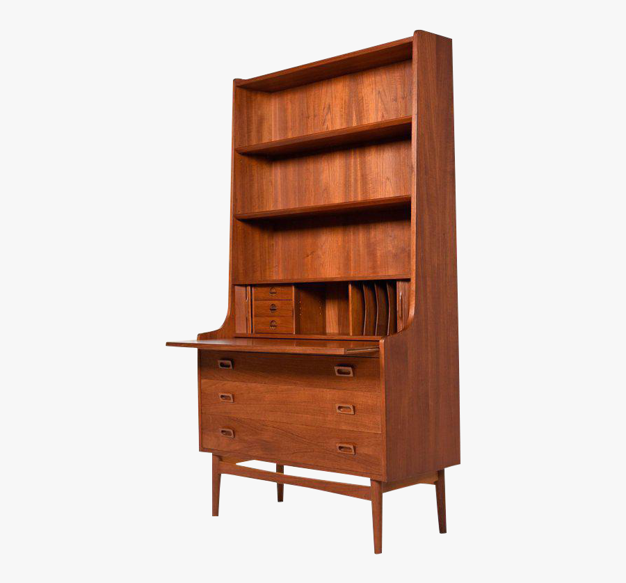 Vector Free Borge Mogensen Style Danish Teak Bookcase - Bookcase, Transparent Clipart