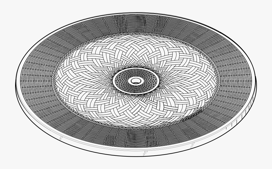 Wicker Table Top - Circle, Transparent Clipart