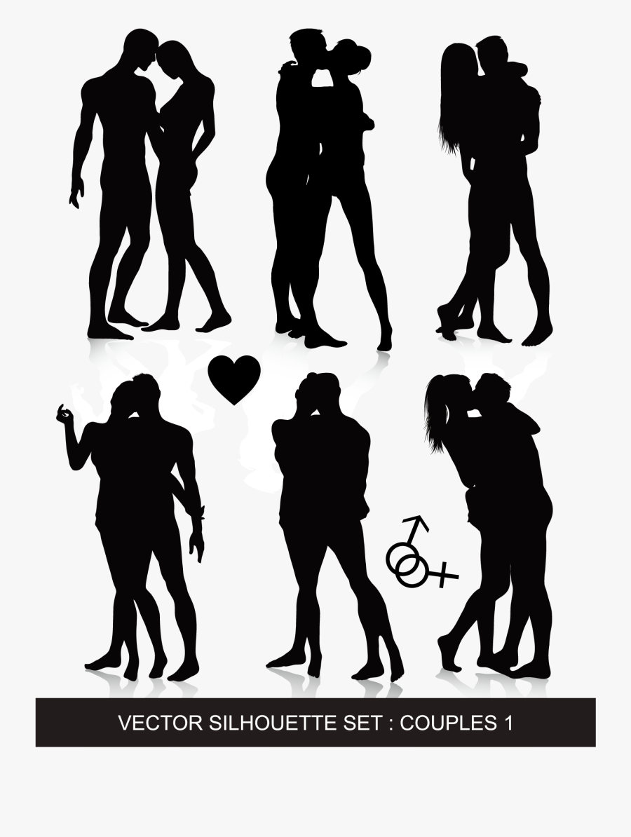 Female Silhouette Woman - Silhouette Of Male And Female, Transparent Clipart