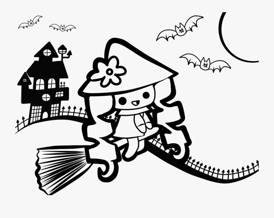 Drawing Witch Beginner - Cartoon, Transparent Clipart