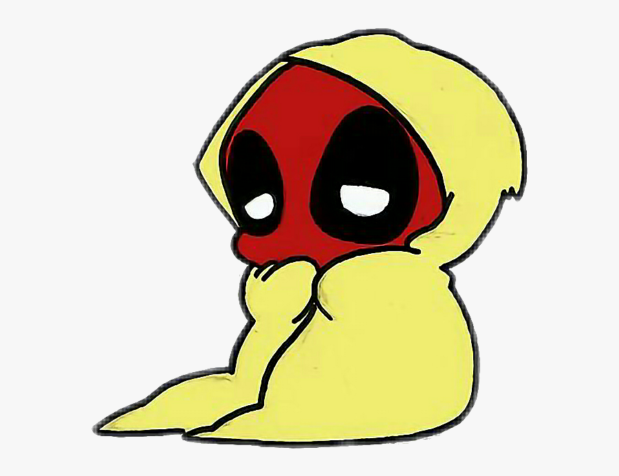 Deadpool X Freetoedit Cute Kawaii Nap Blanket Sleep - Deadpool Kawaii, Transparent Clipart