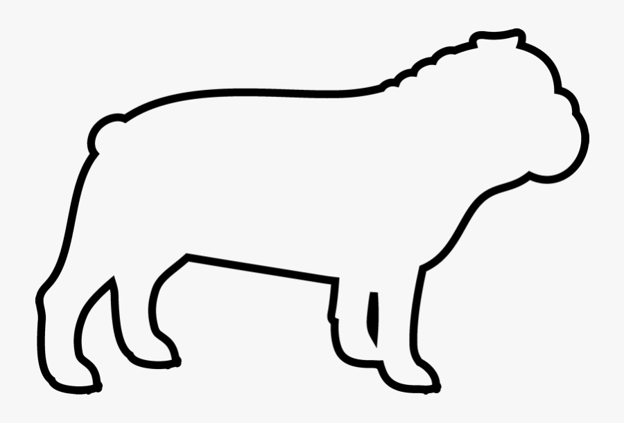 Transparent Dog Outline Png - Transparent Bulldog Outline, Transparent Clipart