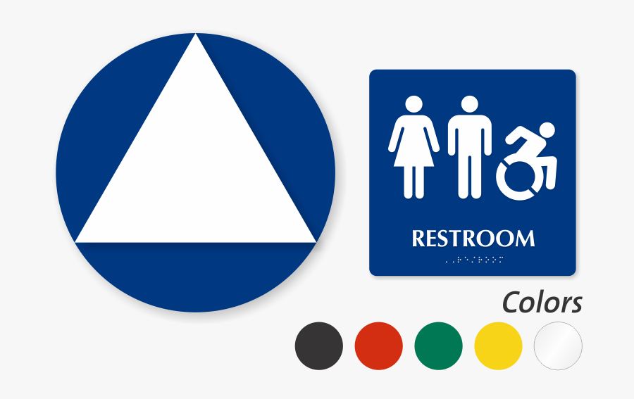 Ada Unisex Restroom Signage , Transparent Cartoons - Ada Unisex Restroom Signage, Transparent Clipart