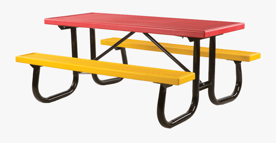 Park Benches And Tables - Park Benches With Table, Transparent Clipart