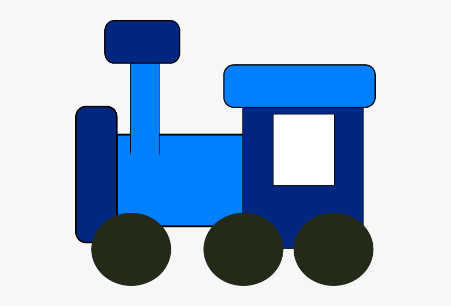 Train Clipart Blue - Blue Toy Train Clipart, Transparent Clipart