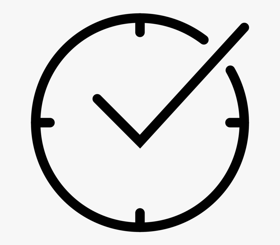 Pencil In A Circle Icon Clipart , Png Download - Alarm Clock Line Drawing, Transparent Clipart