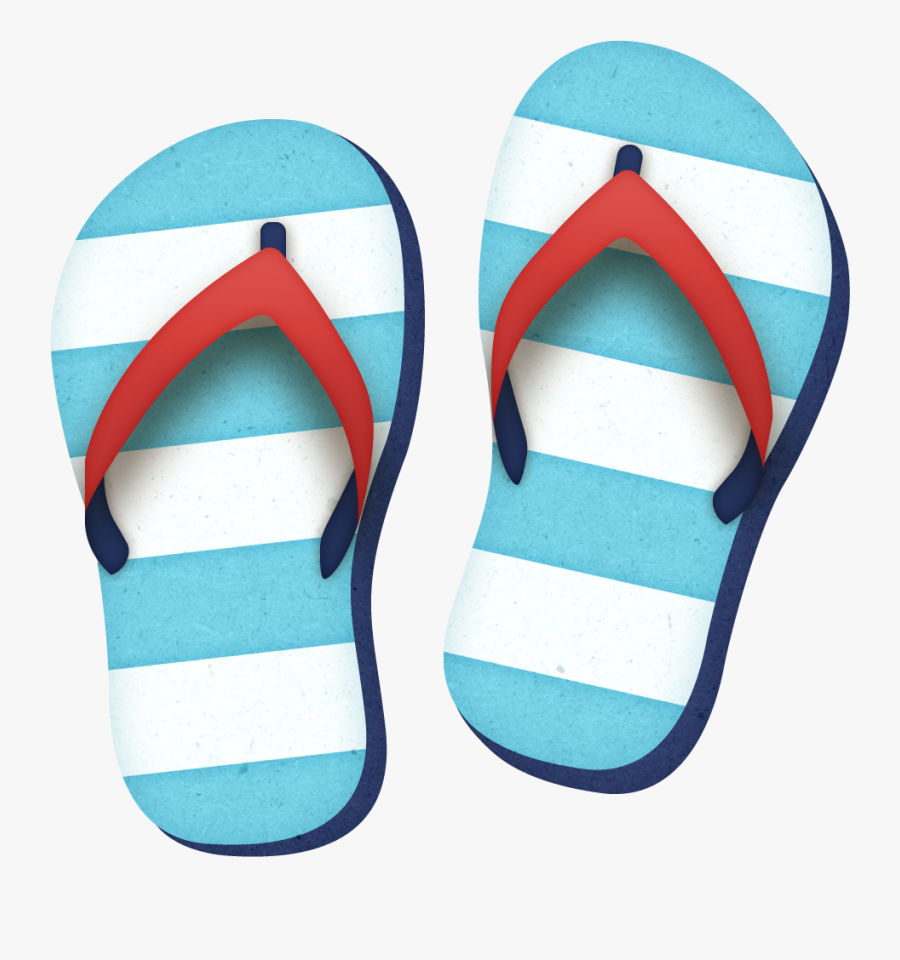 Transparent Shoe Clipart - Summer Clip Art Flip Flops, Transparent Clipart