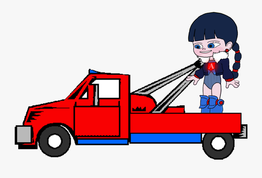 Adorabeezle In A Tow Truck - Portable Network Graphics, Transparent Clipart