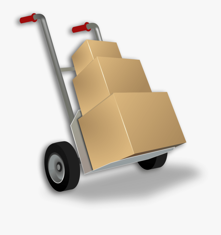 Hand Truck - Delivery Shipment, Transparent Clipart