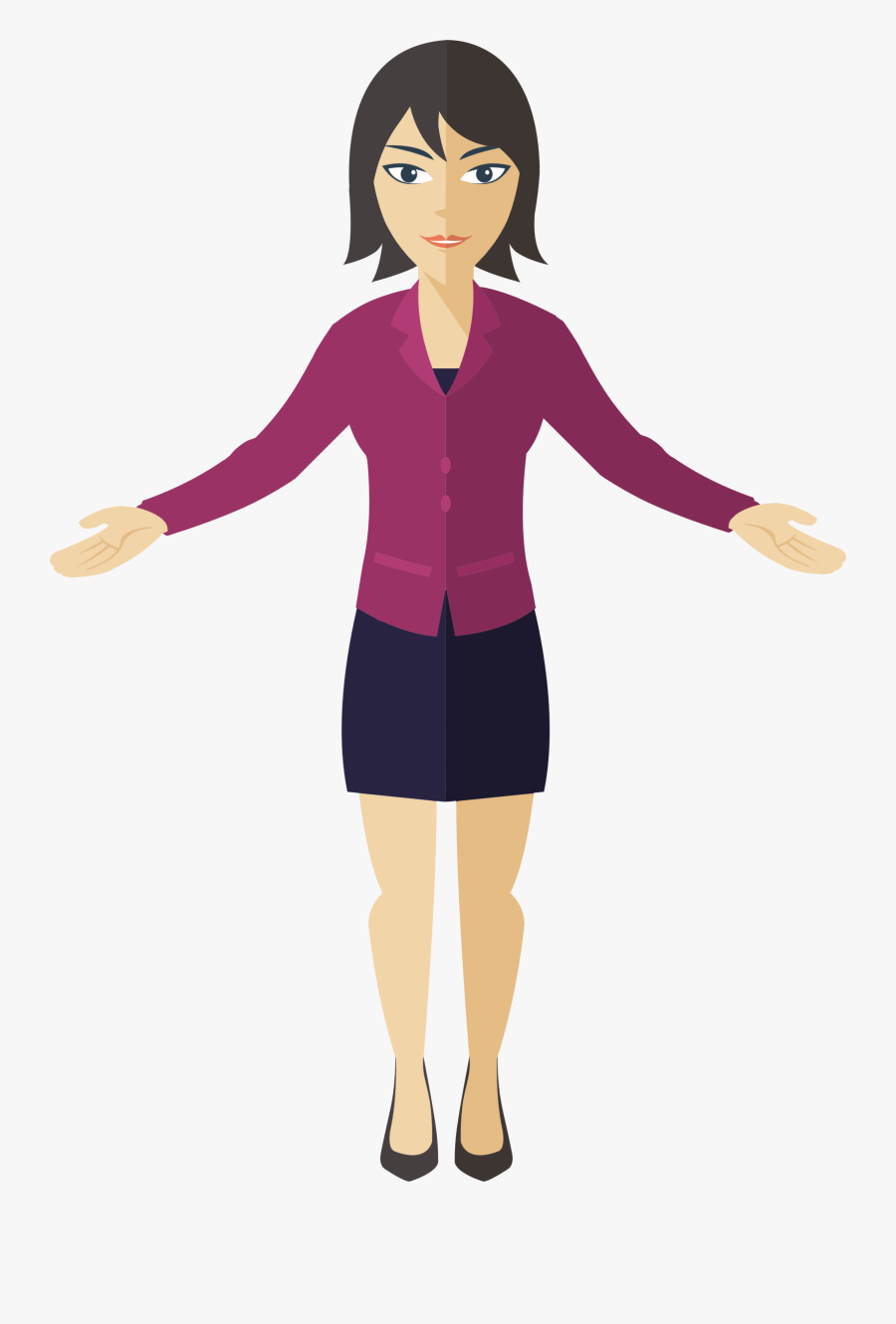 Transparent Woman Clipart Png - Clip Art Of Women, Transparent Clipart