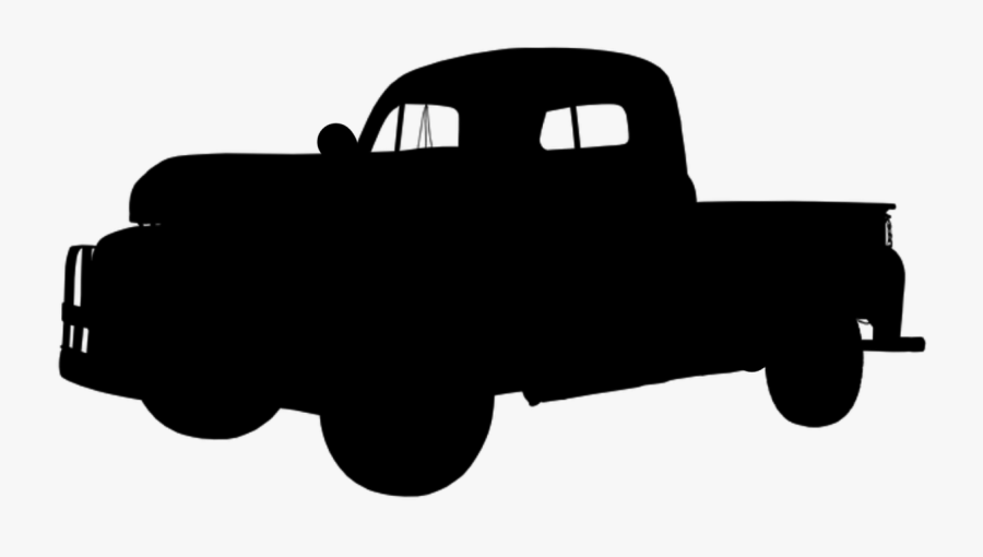 Car Truck Silhouette - Pick Up Truck Silhouette Png, Transparent Clipart