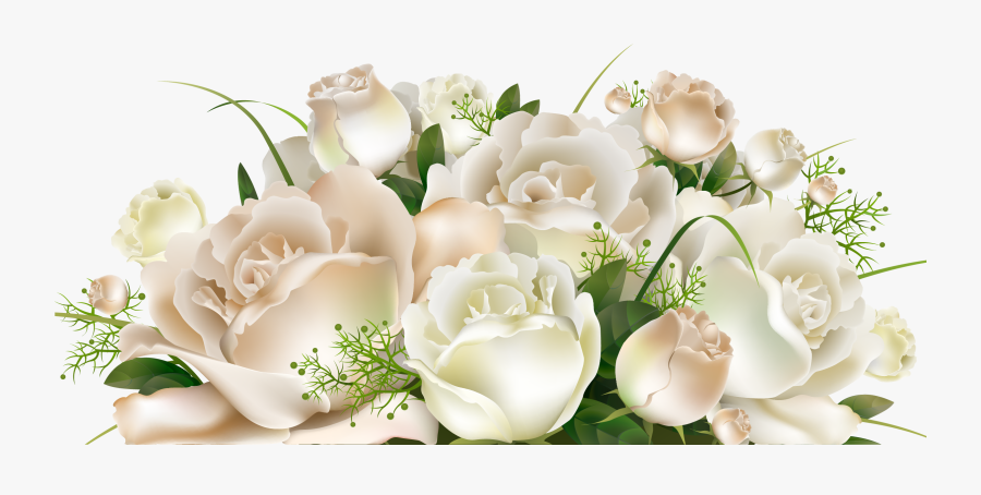 White Rose, Flower Rose, Flower Bouquet, Flower - Wedding Themes Vector, Transparent Clipart